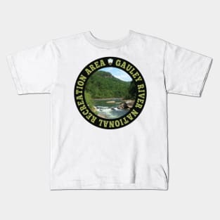 Gauley River National Recreation Area circle Kids T-Shirt